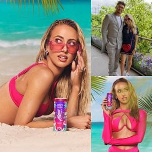 Beach ready in a h.o.t pink cutout bikini is Brittany Mahomes: “Heading toward Love Island”