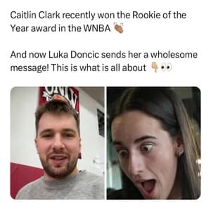 Mavericks superstar Luka Doncic congratulates Caitlin Clark for winning ROTY: "It is a big honor"
