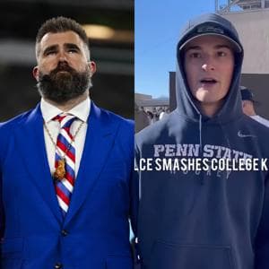 Penn State police issue update on Jason Kelce after finding fan involved in phone-smashing incident.